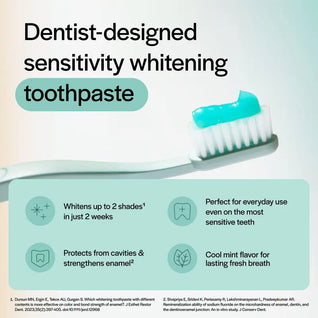 Opalescence Go 15% Hydrogen Peroxide Teeth Whitening Bundle - (7 Treatments) Prefilled Whitening Trays & Travel Sensitive Whitening Toothpaste 1 Oz - Mint